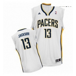 Mens Adidas Indiana Pacers 13 Mark Jackson Swingman White Home NBA Jersey