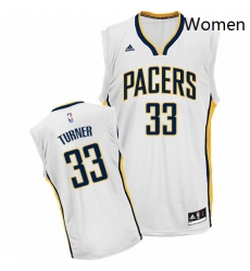 Womens Adidas Indiana Pacers 33 Myles Turner Swingman White Home NBA Jersey