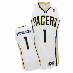 Youth Adidas Indiana Pacers 1 Lance Stephenson Authentic White Home NBA Jersey 