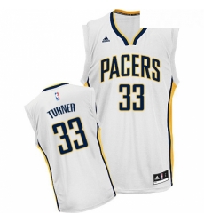 Youth Adidas Indiana Pacers 33 Myles Turner Swingman White Home NBA Jersey