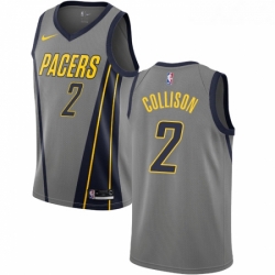 Youth Nike Indiana Pacers 2 Darren Collison Swingman Gray NBA Jersey City Edition 