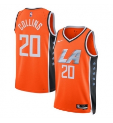 Men Los Angeles Clippers 20 John Collins Orange 2025 26 City Edition Stitched Jersey Men Los Angeles Clippers 20 John Collins Orange 2025 26 City Edition Stitched Jersey