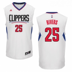 Womens Adidas Los Angeles Clippers 25 Austin Rivers Authentic White Home NBA Jersey