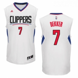 Womens Adidas Los Angeles Clippers 7 Sam Dekker Swingman White Home NBA Jersey 