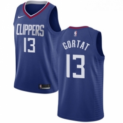 Womens Nike Los Angeles Clippers 13 Marcin Gortat Swingman Blue NBA Jersey Icon Edition 