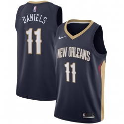 Men New Orleans Pelicans 11 Dyson Daniels Navy Icon Edition Stitched Jersey