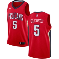 Men Nike New Orleans Pelicans 5 Eric Bledsoe Red NBA Swingman Statement Edition Jersey