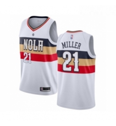 Womens New Orleans Pelicans 21 Darius Miller White Swingman Jersey Earned Edition 