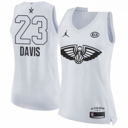 Womens Nike Jordan New Orleans Pelicans 23 Anthony Davis Swingman White 2018 All Star Game NBA Jersey