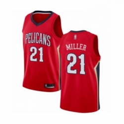 Youth New Orleans Pelicans 21 Darius Miller Swingman Red Basketball Jersey Statement Edition 