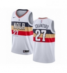 Youth Nike New Orleans Pelicans 27 Jordan Crawford White Swingman Jersey Earned Edition 