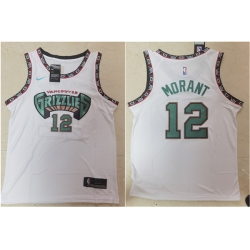 Grizzlies 12 Ja Morant White Nike Swingman Jersey