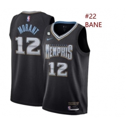 Men Memphis Grizzlies 22 Desmond bane Black 2022 23 City Edition With NO 6 Patch Stitched Basketball Jersey