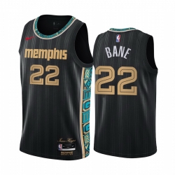 Men Nike Memphis Grizzlies 22 Desmond Bane Black NBA Swingman 2020 21 City Edition Jersey