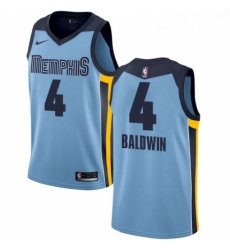 Youth Nike Memphis Grizzlies 4 Wade Baldwin Authentic Light Blue NBA Jersey Statement Edition 