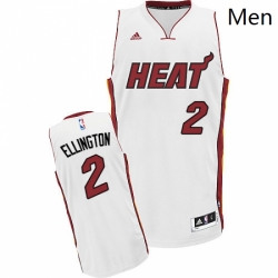 Mens Adidas Miami Heat 2 Wayne Ellington Swingman White Home NBA Jersey