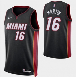 Miami Heat #16 Caleb Martin 2022-23 Icon Edition Black Jersey