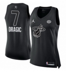 Womens Nike Miami Heat 7 Goran Dragic Swingman Black 2018 All Star Game NBA Jersey