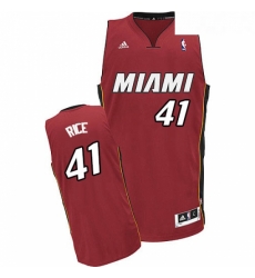 Youth Adidas Miami Heat 41 Glen Rice Swingman Red Alternate NBA Jersey