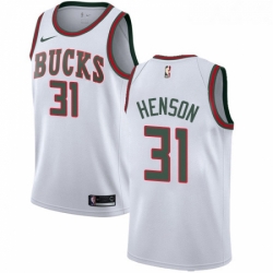Youth Nike Milwaukee Bucks 31 John Henson Authentic White Fashion Hardwood Classics NBA Jersey 
