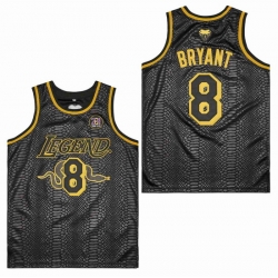 Men Legend 8 Kobe Bryant Cool Base Black Stitched Baskeball Jerseys