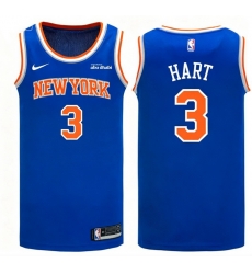 Men New Yok Knicks 3 Josh Hart Blue 2024 25 City Edition Stitched Basketball Jersey 2 Men New Yok Knicks 3 Josh Hart Blue 2024 25 City Edition Stitched Basketball Jersey 2