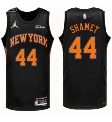 Men New Yok Knicks Landry Shamet #44 Black Stitched NBA Basketball Jersey