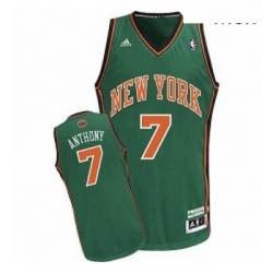 Mens Adidas New York Knicks 7 Carmelo Anthony Swingman Green NBA Jersey