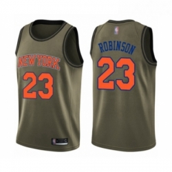 Youth New York Knicks 23 Mitchell Robinson Swingman Green Salute to Service Basketball Jersey 