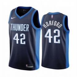 Men Oklahoma City Thunder 42 Al Horford Navy NBA Swingman 2020 21 Earned Edition Jersey