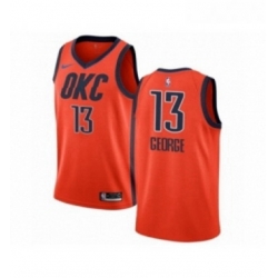 Youth Nike Oklahoma City Thunder 13 Paul George Orange Swingman Jersey Earned Edition 