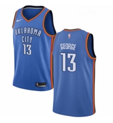 Youth Nike Oklahoma City Thunder 13 Paul George Swingman Royal Blue Road NBA Jersey Icon Edition 