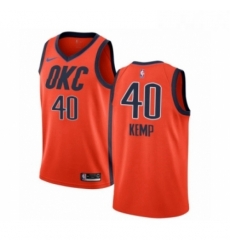 Youth Nike Oklahoma City Thunder 40 Shawn Kemp Orange Swingman Jersey Earned Edition