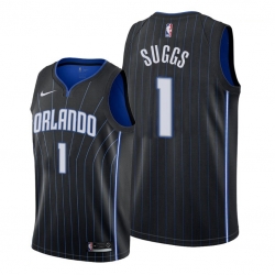 Men Orlando Magic 1 Jalen Suggs Black NBA Swingman Statement Edition Jersey