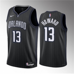 Men Orlando Magic 13 Jett Howard Black 2023 Draft City Edition Stitched Basketball Jersey