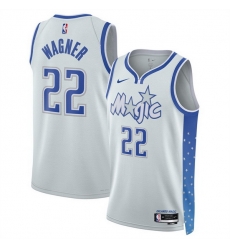 Men Orlando Magic 22 Franz Wagner Silver 2025 26 City Edition Stitched Basketball Jersey Men Orlando Magic 22 Franz Wagner Silver 2025 26 City Edition Stitched Basketball Jersey