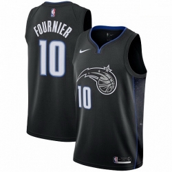 Mens Nike Orlando Magic 10 Evan Fournier Swingman Black NBA Jersey City Edition