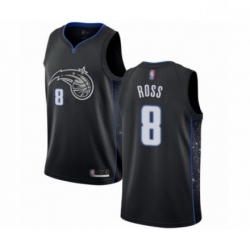Mens Orlando Magic 8 Terrence Ross Authentic Black Basketball Jersey City Edition