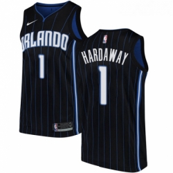 Womens Nike Orlando Magic 1 Penny Hardaway Authentic Black Alternate NBA Jersey Statement Edition