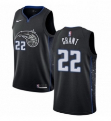 Womens Nike Orlando Magic 22 Jerian Grant Swingman Black NBA Jersey City Edition 