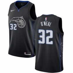 Womens Nike Orlando Magic 32 Shaquille ONeal Swingman Black NBA Jersey City Editi