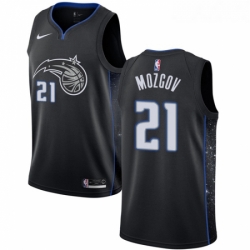 Youth Nike Orlando Magic 21 Timofey Mozgov Swingman Black NBA Jersey City Edition 