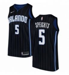 Youth Nike Orlando Magic 5 Marreese Speights Authentic Black Alternate NBA Jersey Statement Edition 