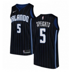 Youth Nike Orlando Magic 5 Marreese Speights Swingman Black Alternate NBA Jersey Statement Edition 