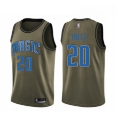 Youth Orlando Magic 20 Markelle Fultz Swingman Green Salute to Service Basketball Jersey 