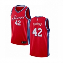 Mens Philadelphia 76ers 42 Al Horford Swingman Red Basketball Jersey Statement Edition 