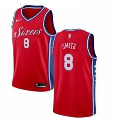 Youth Nike Philadelphia 76ers 8 Zhaire Smith Swingman Red NBA Jersey Statement Edition 