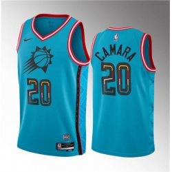 Men Phoenix Suns 20 Toumani Camara Blue 2023 Draft City Edition Stitched Basketball Jersey