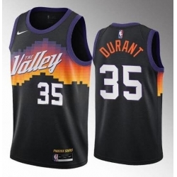 Men Phoenix Suns 35 Kevin Durant Black 2022-23 City Nike Stitched NBA Jersey