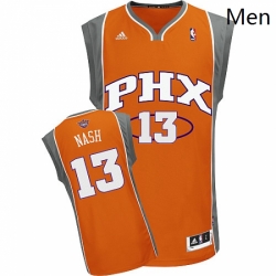 Mens Adidas Phoenix Suns 13 Steve Nash Authentic Orange NBA Jersey